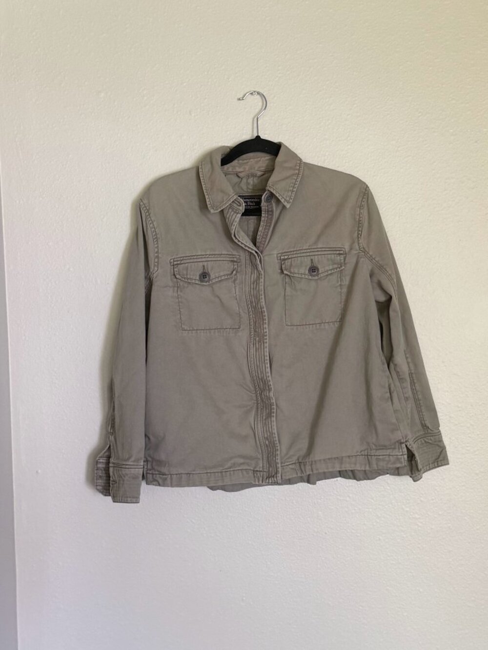 Vintage Abercrombie & Fitch Women's Utility Military Field Jacket - Size Medium